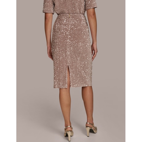 Donna Karan Sequined Pencil Skirt in Large - Picture 5 of 11